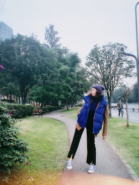 「NOのアイテム（帽子）」を使った、Mia$Oさん（レディース・163cm）の秋コーディネート