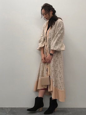 三村有希さん（レディース・156cm）の冬コーディネート