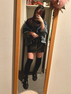 「OSMOSIS（オズモーシス）のアイテム（ジャケット/アウター）」を使った、Erikaminnさん（レディース・158cm）の秋コーディネート