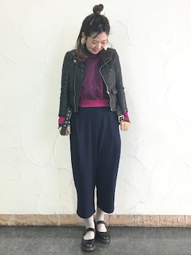 クボ ハルヨ👗さん（レディース・168cm）の冬コーディネート