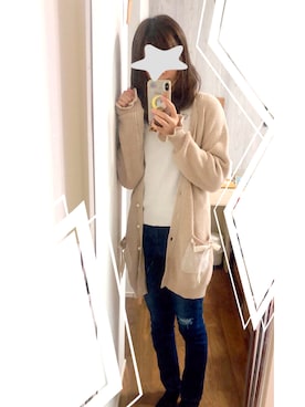 「Amavel（アマベル）のアイテム（その他アウター）」を使った、tyatyaさん（レディース・157cm）の秋コーディネート