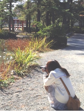 「Ank Rouge（アンクルージュ）のアイテム（ブルゾン）」を使った、tyatyaさん（レディース・157cm）の秋コーディネート