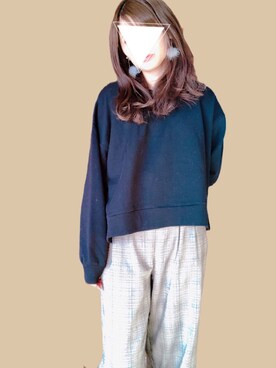「Honeys（ハニーズ）のアイテム（その他トップス）」を使った、tyatyaさん（レディース・157cm）の冬コーディネート