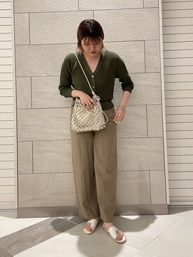 「KBF+（ケービーエフプラス）のアイテム（バッグ）」を使った、rinaさん（レディース・172cm）の春コーディネート