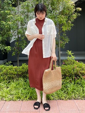 rinaさん（レディース・172cm）の夏コーディネート