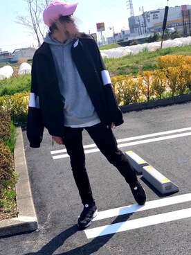 「CASPER JOHN AIVER（キャスパージョンアイバー）のアイテム（ジャージ）」を使った、かんへるさん（メンズ・173cm）の春コーディネート