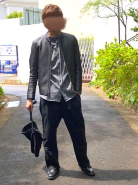 「bukht」｜「アイテム（スリッポン）」を使った、かんへるさん（メンズ・173cm）の春コーディネート
