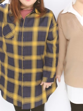 「アイテム（シャツワンピース）」を使った、maikoさん（レディース・165cm・20代）の秋コーディネート