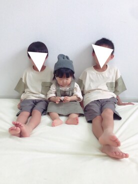 YuAchiさん（キッズ・70cm）の夏コーディネート