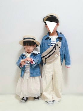 YuAchiさん（キッズ・70cm）の春コーディネート