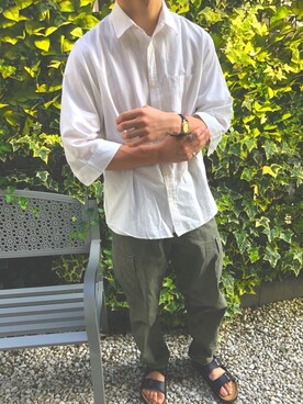 鯵のなめろうさん（メンズ・170cm）の夏コーディネート