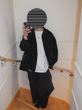 「HARE（ハレ）のアイテム（デニムジャケット）」を使った、しーさん（メンズ・177cm）の春コーディネート