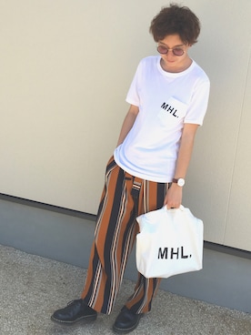 「Dr. Martens（ドクターマーチン）のDr.Martens (ドクターマーチン)/1461 3EYE GIBSON SHOES（その他シューズ）」を使った、kazukiさん（メンズ・180cm）の春コーディネート