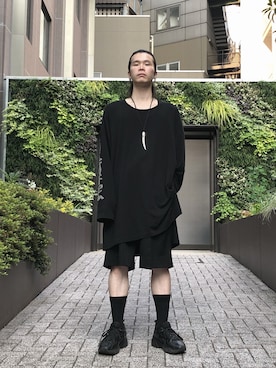 「トゥアレグシルバー」｜HILOさん（メンズ・183cm）の夏コーディネート