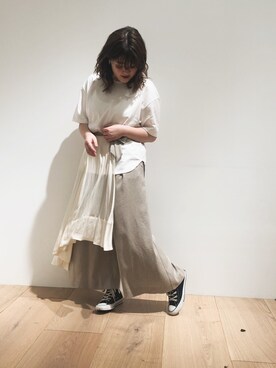 KAZUE KAWAMOTOさん（レディース・164cm）の春コーディネート