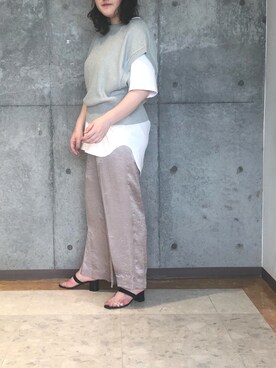 KAZUE KAWAMOTOさん（レディース・164cm）の夏コーディネート