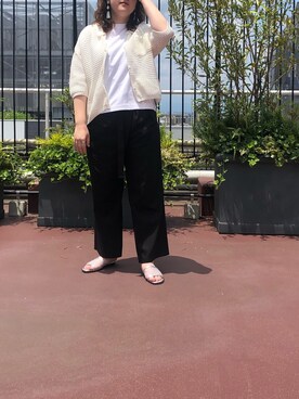 KAZUE KAWAMOTOさん（レディース・164cm）の夏コーディネート