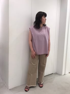 KAZUE KAWAMOTOさん（レディース・164cm）の夏コーディネート