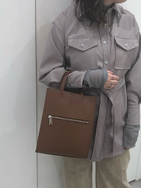 「PUBLIC TOKYO（パブリックトウキョウ）のアイテム（ブルゾン）」を使った、KAZUE KAWAMOTOさん（レディース・164cm）の秋コーディネート