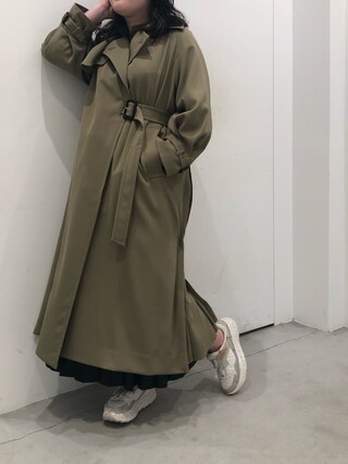 PUBLICTOKYOトレンチライクウールコート モカブラウン