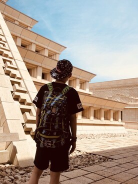 「HBA（フードバイエアー）のアイテム」を使った、natsukiさん（メンズ・165cm）の夏コーディネート