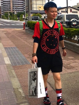 「D&G（ディーアンドジー）のアイテム（腕時計）」を使った、natsukiさん（メンズ・165cm）の夏コーディネート