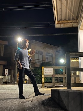 「Lee（リー）のアイテム（スラックス）」を使った、life__style _7さん（メンズ・165cm）の夏コーディネート