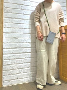 「CANTERA（カンテラ）のアイテム」を使った、ninaさん（レディース・154cm）の春コーディネート