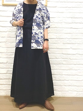 「ADER（アデル）のアイテム」を使った、ninaさん（レディース・154cm）の夏コーディネート