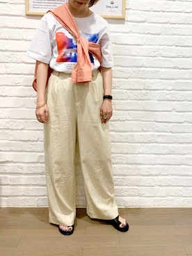 「ADER（アデル）のアイテム」を使った、ninaさん（レディース・154cm）の夏コーディネート