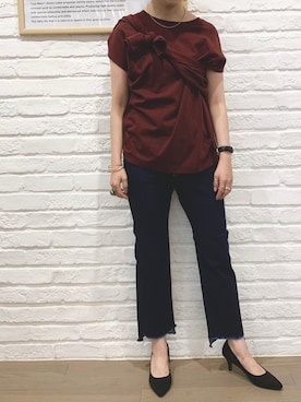 「ADER（アデル）のアイテム」を使った、ninaさん（レディース・154cm）の夏コーディネート