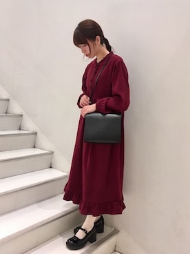 merry jenny 名古屋店さん（レディース・160cm）の冬コーディネート