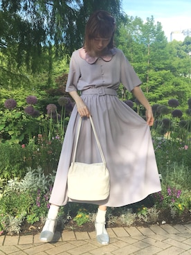 「グリッター」｜「アイテム（ワンピース/ドレス）」を使った、merry jenny 名古屋店さん（レディース・160cm）の春コーディネート