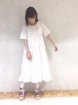 「グリッター」｜「アイテム（ワンピース/ドレス）」を使った、merry jenny 名古屋店さん（レディース・160cm）の夏コーディネート