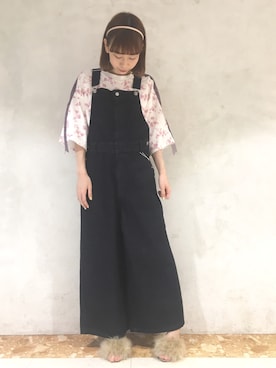 「ワッフル」｜「アイテム（サンダル）」を使った、merry jenny 名古屋店さん（レディース・160cm）の夏コーディネート