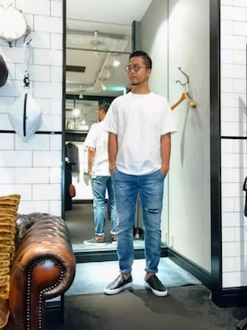 「Care label（ケアレーベ）のアイテム」を使った、keitaさん（メンズ・177cm）の夏コーディネート