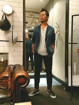 「Care label（ケアレーベ）のアイテム」を使った、keitaさん（メンズ・177cm）の夏コーディネート