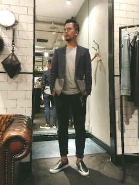 「Care label（ケアレーベ）のアイテム」を使った、keitaさん（メンズ・177cm）の夏コーディネート