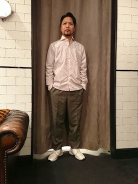 「GIANNETTO（ジャンネット）のアイテム」を使った、keitaさん（メンズ・177cm）の春コーディネート