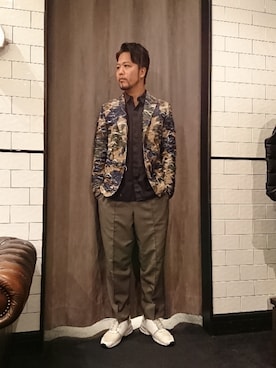 「T-JACKET（ティージャケット）のアイテム」を使った、keitaさん（メンズ・177cm）の春コーディネート