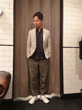 「T-JACKET（ティージャケット）のアイテム」を使った、keitaさん（メンズ・177cm）の春コーディネート