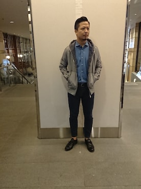 「ARMURE（アルミュール）のアイテム」を使った、keitaさん（メンズ・177cm）の春コーディネート