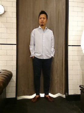 「GIANNETTO（ジャンネット）のアイテム」を使った、keitaさん（メンズ・177cm）の春コーディネート