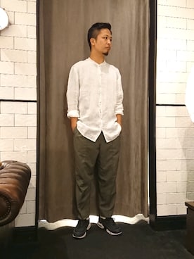 「TRANSIT（トランジット）のアイテム」を使った、keitaさん（メンズ・177cm）の夏コーディネート