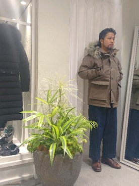 「WOOLRICH（ウールリッチ）のアイテム（ジャケット/アウター）」を使った、keitaさん（メンズ・177cm）の秋コーディネート