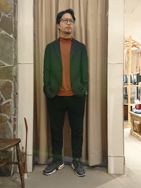 「ROYAL ROW（ロイヤル ロウ）のアイテム」を使った、keitaさん（メンズ・177cm）の冬コーディネート