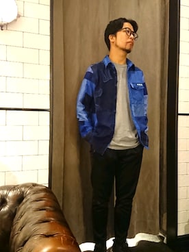 「Cherry Sunburst（チェリーサンバースト）のアイテム」を使った、keitaさん（メンズ・177cm）の春コーディネート