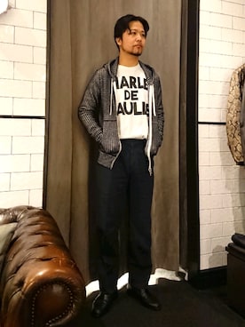 「SEAGREEN（シーグリーン）のアイテム」を使った、keitaさん（メンズ・177cm）の春コーディネート