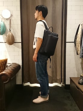 「ITTI（イッチ）のアイテム（バッグ）」を使った、keitaさん（メンズ・177cm）の夏コーディネート
