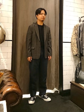 「ARMURE（アルミュール）のアイテム」を使った、keitaさん（メンズ・177cm）の夏コーディネート